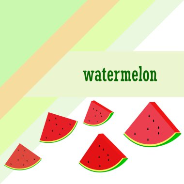 Karpuz. Banner sulu olgun karpuz dilimleri. Yaz zamanı..