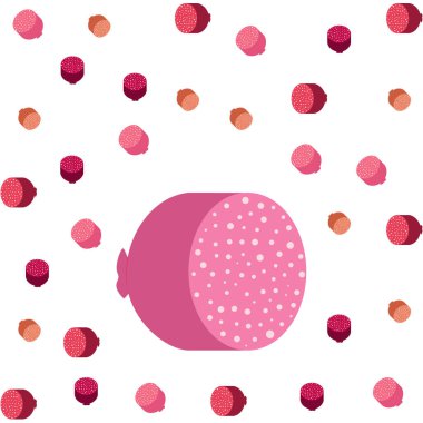 Sosisler, taze et ürünleri vektör arka planı