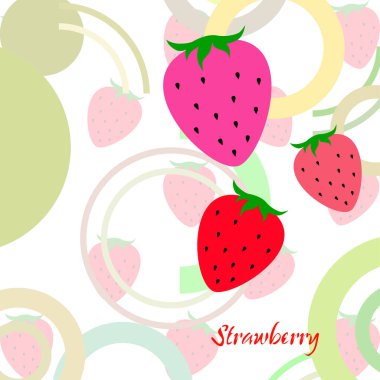 çilek vektör arkaplan, dijital duvar kağıdı