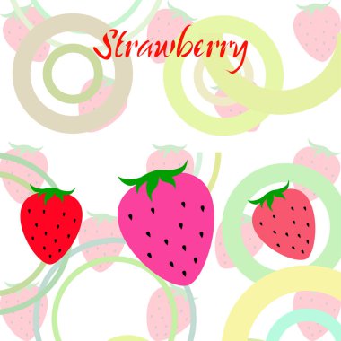 çilek vektör arkaplan, dijital duvar kağıdı