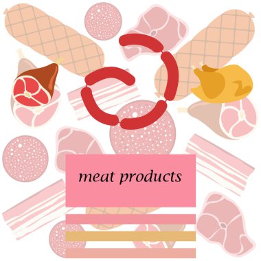 et ürünleri vektör arkaplanı, dijital duvar kağıdı