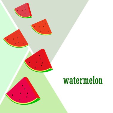 Karpuz. Banner sulu olgun karpuz dilimleri. Yaz zamanı..