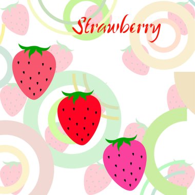 çilek vektör arkaplan, dijital duvar kağıdı