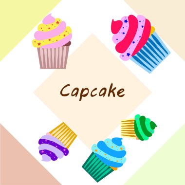 tatlı tatlıları vektör resimleme arkaplanı 