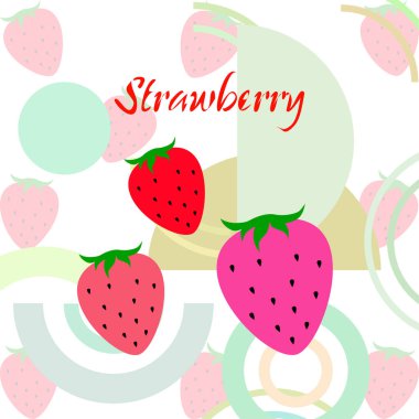 çilek vektör arkaplan, dijital duvar kağıdı