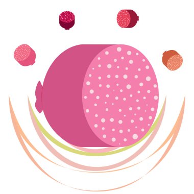 Sosisler, taze et ürünleri vektör arka planı