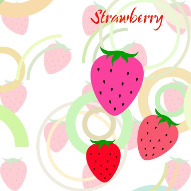 çilek vektör arkaplan, dijital duvar kağıdı