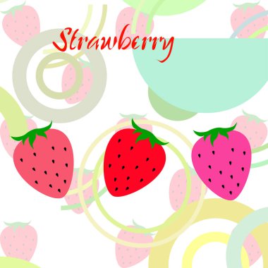 çilek vektör arkaplan, dijital duvar kağıdı