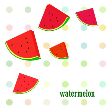 Karpuz. Banner sulu olgun karpuz dilimleri. Yaz zamanı..