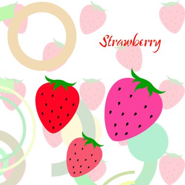 çilek vektör arkaplan, dijital duvar kağıdı