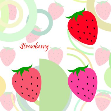 çilek vektör arkaplan, dijital duvar kağıdı