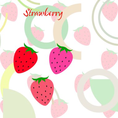 çilek vektör arkaplan, dijital duvar kağıdı