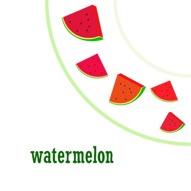 Karpuz. Banner sulu olgun karpuz dilimleri. Yaz zamanı..