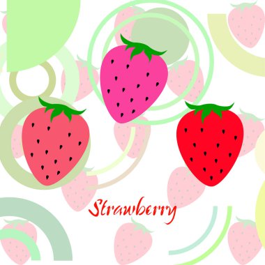 çilek vektör arkaplan, dijital duvar kağıdı