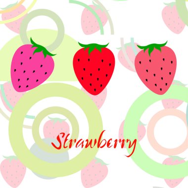 çilek vektör arkaplan, dijital duvar kağıdı