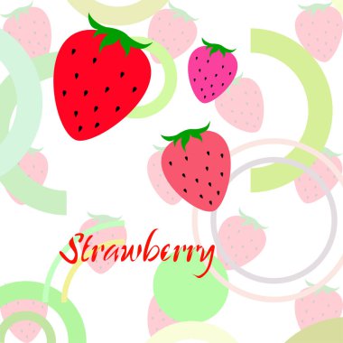 çilek vektör arkaplan, dijital duvar kağıdı