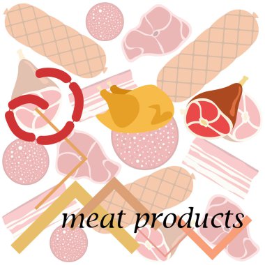 et ürünleri vektör arkaplanı, dijital duvar kağıdı