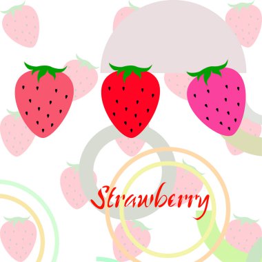 çilek vektör arkaplan, dijital duvar kağıdı