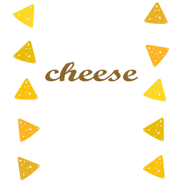 Ilustración Vectores Queso Con Letras Productos Lácteos — Archivo Imágenes Vectoriales