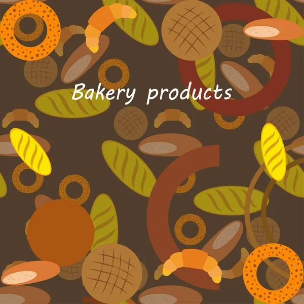 Varios Productos Panadería Ilustración Vectores — Vector de stock