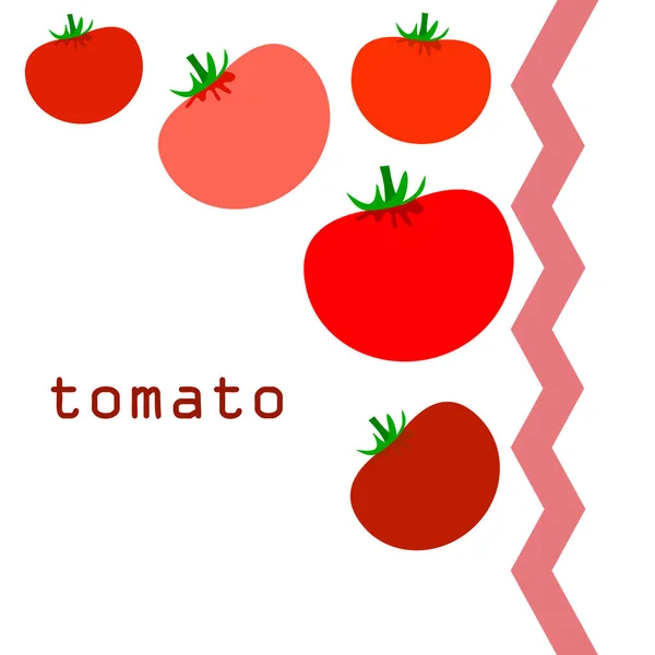 Помидоры Свежие Овощи Органический Векторный Фон Питания — стоковый вектор