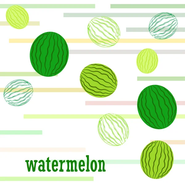 Wassermelone Banner Saftige Reife Wassermelonenscheiben Sommerzeit — Stockvektor