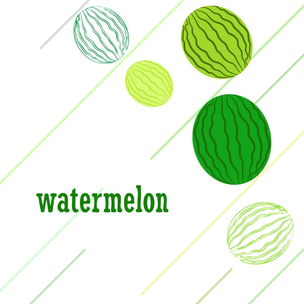 Wassermelone Banner Saftige Reife Wassermelonenscheiben Sommerzeit — Stockvektor