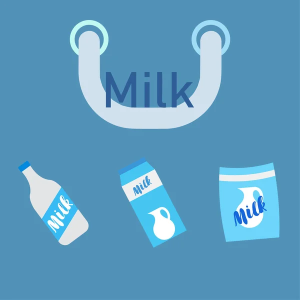 Vektör Illüstrasyonu Süt Dijital Duvar Kağıdı — Stok Vektör