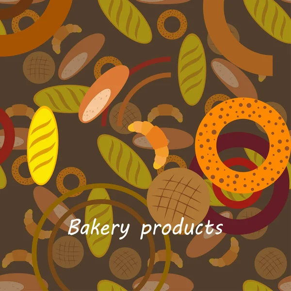 Varios Productos Panadería Ilustración Vectores — Vector de stock