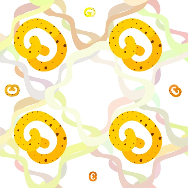 Pretzels Vector Illustration Digital — 스톡 벡터