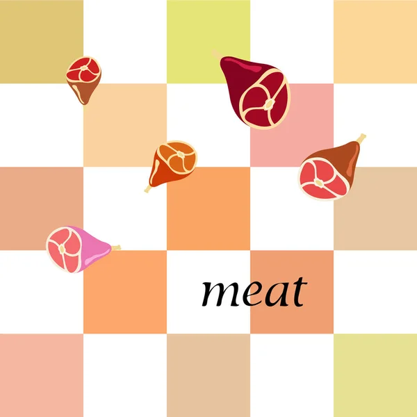 Hústermékek Vektor Háttér Digitális Tapéta — Stock Vector