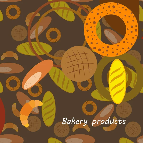 Varios Productos Panadería Ilustración Vectores — Vector de stock