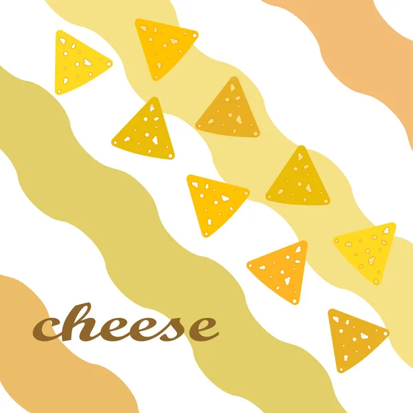 レタリング付きチーズベクトルイラスト 乳製品 — ストックベクタ