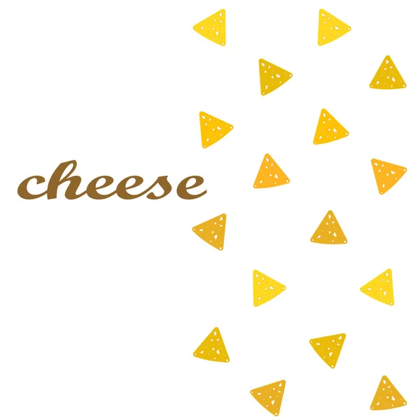 Ilustración Vectores Queso Con Letras Productos Lácteos — Vector de stock