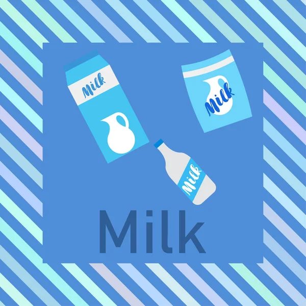 Vektor Illustration Milch Digitale Tapete — Stockvektor