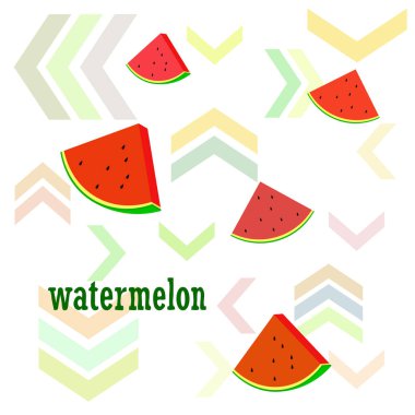 Karpuz. Banner sulu olgun karpuz dilimleri. Yaz zamanı..