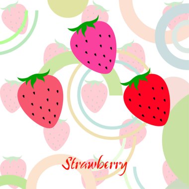 çilek vektör arkaplan, dijital duvar kağıdı