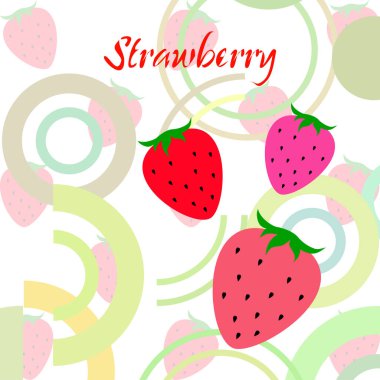 çilek vektör arkaplan, dijital duvar kağıdı