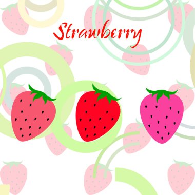 çilek vektör arkaplan, dijital duvar kağıdı