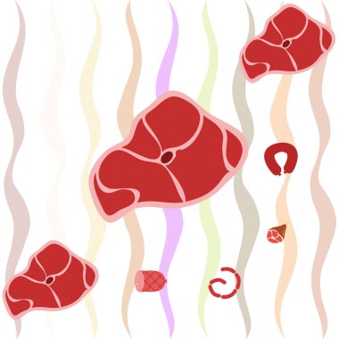 et ürünleri vektör arkaplanı, dijital duvar kağıdı