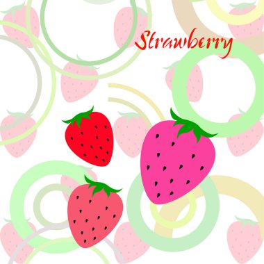 çilek vektör arkaplan, dijital duvar kağıdı