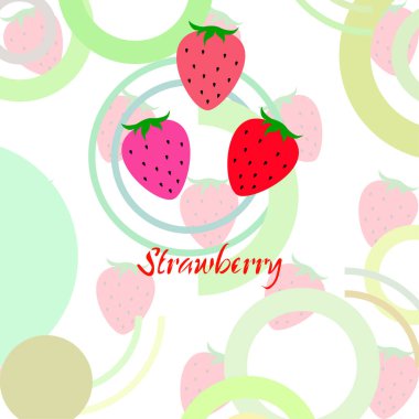 çilek vektör arkaplan, dijital duvar kağıdı