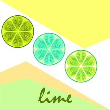 Vektör illüstrasyon, kireç arkaplanı.