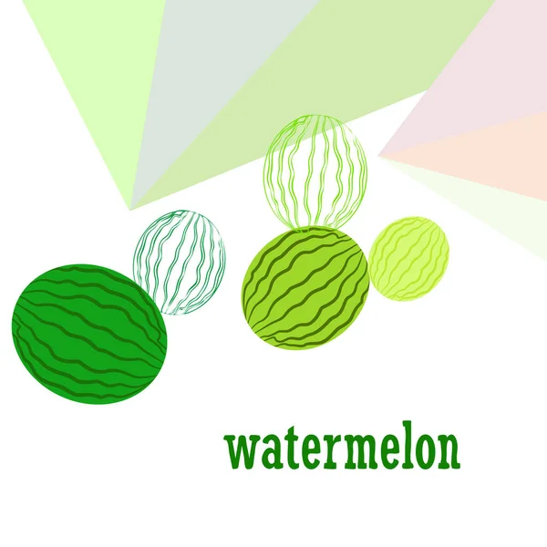 Wassermelone Banner Saftige Reife Wassermelonenscheiben Sommerzeit — Stockvektor