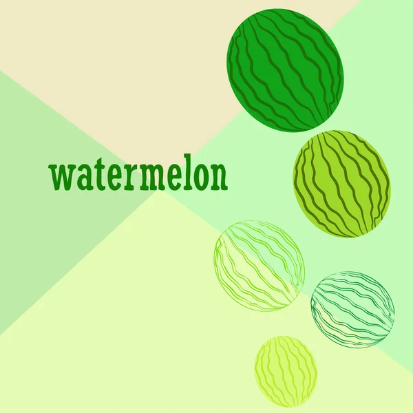 Wassermelone Banner Saftige Reife Wassermelonenscheiben Sommerzeit — Stockvektor