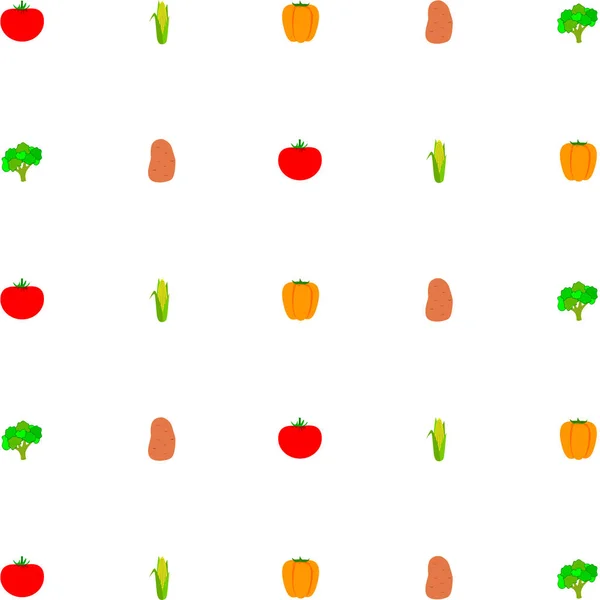 Plakat Mit Bio Lebensmitteln Vektorhintergrund Gemüse — Stockvektor