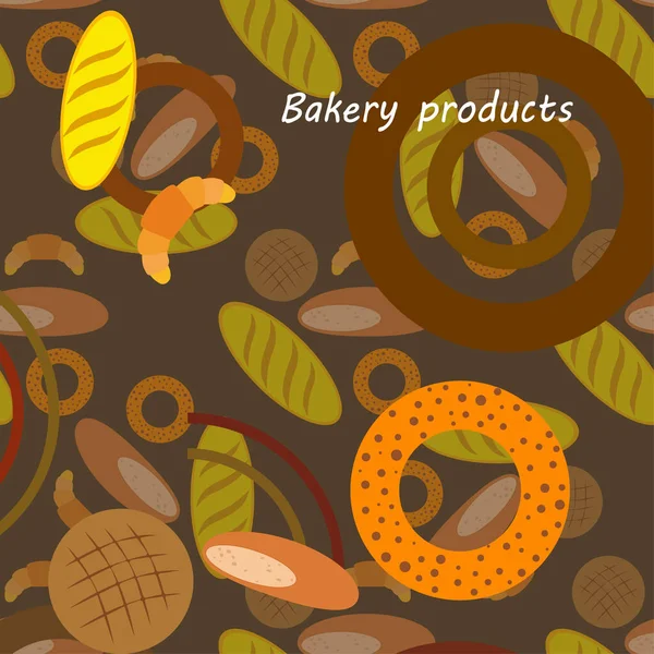 Varios Productos Panadería Ilustración Vectores — Vector de stock
