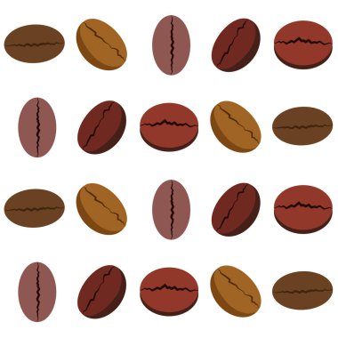 Kahve taneleri. Restoran için içecek menüsü, vektör arkaplanı.