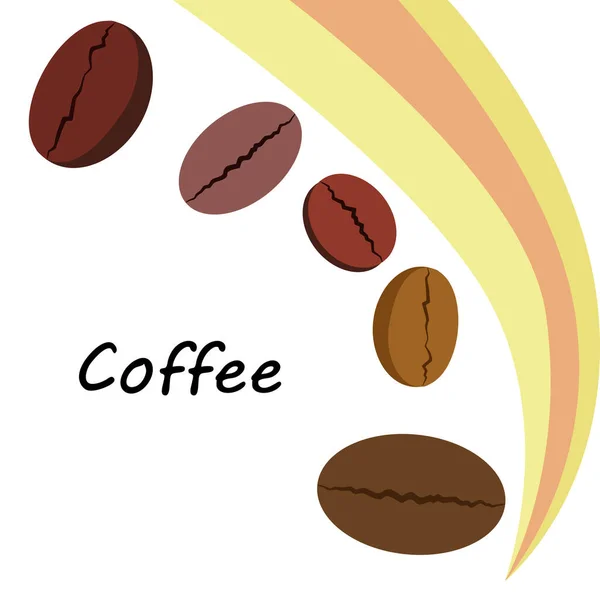 Kaffekorn Drycker Meny För Restaurang Vektor Bakgrund — Stockfoto