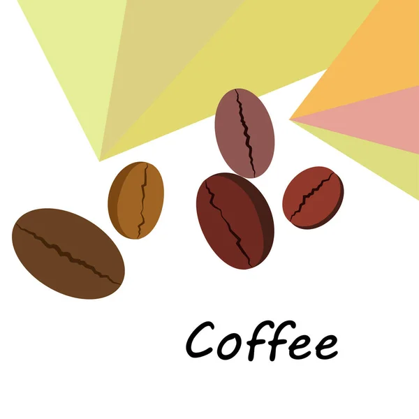 Coffee Grains Drinks Menu Restaurant Vector Background — Stock Photo, Image